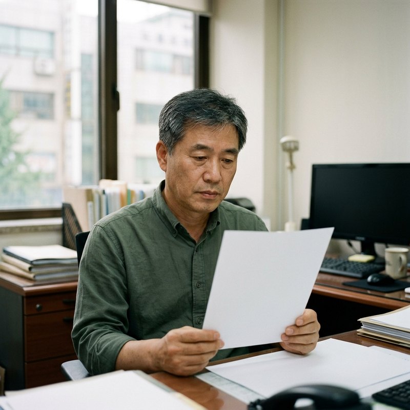천안개인회생 50대 사무직 성공 사례｜정년 임박 소득 계속성 입증해 개시받은 이유 — 이해를 돕기 위한 연출 이미지
